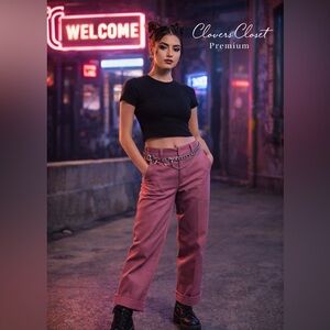 Dickies 874 Rose Straight Leg Pants 4R Women Streetwear NWT